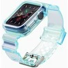 Dėklas Hurtel Silikoninė apyrankė Bracelet Case Strap Light Set for Apple Watch 44mm – mėlynos spalvos