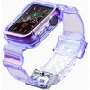 Dėklas Hurtel Silikoninė apyrankė Bracelet Case Strap Light Set for Apple Watch 44mm – violetinės spalvos