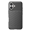 Hurtel Thunder Apple iPhone 16 Plus silikoninis – dėklas telefonui juodos spalvos