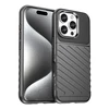 Hurtel Thunder Apple iPhone 16 Pro silikoninis – dėklas telefonui juodos spalvos