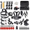 Hurtel Set of universal accessories 63 in 1 for GoPro, DJI, Insta360, SJCam, Eken sports cameras (GoPro 63 in 1 set)