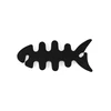 Hurtel Fish-shaped headphone cable wrap – juodos spalvos
