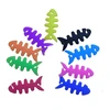 Hurtel Fish-shaped headphone cable wrap – juodos spalvos