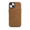 iCarer Oil Wax Premium Leather Apple iPhone 14 Plus Magnetic Leather with MagSafe dėklas telefonui rudos spalvos (WMI14220703-TN)