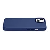 iCarer Leather Apple iPhone 14 Plus genuine leather dėklas telefonui mėlynos spalvos (compatible with MagSafe)
