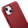 iCarer Leather made of natural leather Apple iPhone 14 Plus dėklas telefonui raudonos spalvos (compatible with MagSafe)