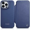 iCarer CE Premium Leather Apple iPhone 14 Pro Magnetic atverčiamas Leather MagSafe dėklas telefonui mėlynos spalvos (WMI14220714-BU)