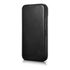 iCarer CE Oil Wax Premium Leather Leather Apple iPhone 14 Plus Magnetic atverčiamas MagSafe dėklas telefonui juodos spalvos (AKI14220707-BK)