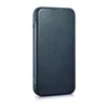 iCarer CE Oil Wax Premium Leather Apple iPhone 14 Plus magnetic atverčiamas MagSafe dėklas telefonui mėlynos spalvos (AKI14220707-BU)