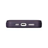 iCarer CE Premium Leather Apple iPhone 14 Plus Magnetic atverčiamas Leather MagSafe Dark dėklas telefonui violetinės spalvos (WMI14220715-DP)