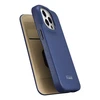 iCarer CE Premium Leather Apple iPhone 14 Pro Magnetic atverčiamas Leather MagSafe dėklas telefonui mėlynos spalvos (WMI14220714-BU)