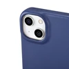 iCarer CE Premium Leather Apple iPhone 14 Plus Magnetic atverčiamas Leather MagSafe dėklas telefonui mėlynos spalvos (WMI14220715-BU)