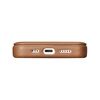 iCarer CE Premium Leather Apple iPhone 14 Plus Magnetic atverčiamas Leather MagSafe dėklas telefonui rudos spalvos (WMI14220715-BN)