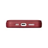 iCarer CE Premium Leather Apple iPhone 14 Plus Magnetic atverčiamas Leather MagSafe dėklas telefonui raudonos spalvos (WMI14220715-RD)
