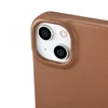 iCarer CE Premium Leather Apple iPhone 14 Plus Magnetic atverčiamas Leather MagSafe dėklas telefonui rudos spalvos (WMI14220715-BN)