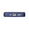iCarer CE Premium Leather Apple iPhone 14 Pro Magnetic atverčiamas Leather MagSafe dėklas telefonui mėlynos spalvos (WMI14220714-BU)