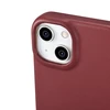 iCarer CE Premium Leather Apple iPhone 14 Plus Magnetic atverčiamas Leather MagSafe dėklas telefonui raudonos spalvos (WMI14220715-RD)