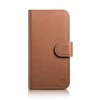 iCarer Wallet 2in1 iPhone 14 leather atverčiamas Anti-RFID dėklas telefonui rudos spalvos (WMI14220725-BN)