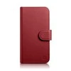 iCarer Wallet 2in1 Apple iPhone 14 Pro Max Leather atverčiamas Anti-RFID dėklas telefonui raudonos spalvos (WMI14220728-RD)