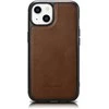 iCarer Leather Oil Wax Genuine Leather Apple iPhone 14 Plus (MagSafe Compatible) dėklas telefonui rudos spalvos (WMI14220719-BN)