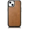 iCarer Leather Oil Wax covered with natural leather Apple iPhone 14 Plus dėklas telefonui rudos spalvos (WMI14220719-TN)