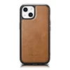 iCarer Leather Oil Wax covered with natural leather Apple iPhone 14 Plus dėklas telefonui rudos spalvos (WMI14220719-TN)