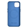 iCarer Litchi Premium Leather Apple iPhone 14 Plus Magnetic Leather with MagSafe dėklas telefonui žydros spalvos (WMI14220711-LB)