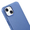 iCarer Litchi Premium Leather Apple iPhone 14 Plus Magnetic Leather with MagSafe dėklas telefonui žydros spalvos (WMI14220711-LB)
