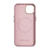 iCarer Litchi Premium Leather Apple iPhone 14 Plus Magnetic Leather with MagSafe dėklas telefonui rožinės spalvos (WMI14220711-PK)