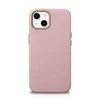 iCarer Litchi Premium Leather Apple iPhone 14 Plus Magnetic Leather with MagSafe dėklas telefonui rožinės spalvos (WMI14220711-PK)