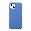 iCarer Litchi Premium Leather Apple iPhone 14 Plus Magnetic Leather with MagSafe dėklas telefonui žydros spalvos (WMI14220711-LB)