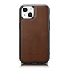 iCarer Leather Oil Wax Genuine Leather Apple iPhone 14 Plus (MagSafe Compatible) dėklas telefonui rudos spalvos (WMI14220719-BN)