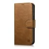 iCarer Oil Wax Wallet 2in1 Apple iPhone 14 Plus Anti-RFID Leather atverčiamas dėklas telefonui rudos spalvos (WMI14220723-TN)