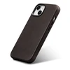 iCarer Oil Wax Premium Leather Apple iPhone 14 Plus Magnetic Leather with MagSafe dėklas telefonui rudos spalvos (WMI14220703-BN)