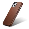 iCarer Oil Wax Premium Leather Apple iPhone 14 Plus Magnetic Leather with MagSafe dėklas telefonui rudos spalvos (WMI14220703-RB)