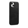 iCarer Oil Wax Premium Leather Apple iPhone 14 Plus Magnetic Leather with MagSafe dėklas telefonui juodos spalvos (WMI14220703-BK)
