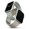 Uniq Išmaniojo laikrodžio Apple Watch 4/5/6/7/8/SE/ULTRA magnetinis/dvipusis dirželis, Smėlio/Žalsvos spalvos, 44/45/49mm