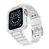 Dėklas Išmaniojo laikrodžio Apple SE/7 silikoninis Hurtel dirželis, Baltos spalvos, 42/44/45 mm