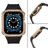 Išmaniojo laikrodžio Apple SE/7 silikoninis Hurtel dirželis, Juodos spalvos, 42/44/45 mm