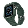 Išmaniojo laikrodžio Apple SE/7 silikoninis Hurtel dirželis, Žalios spalvos, 42/44/45 mm