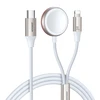 Greito įkrovimo magnetinis įkroviklis 2 viename Joyroom S-IW012 30W 1.5 m (baltas)