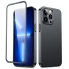 Joyroom 360 priekinis ir galinis dangtelis telefonui Apple iPhone 13 Pro + apsauginis ekrano stiklas juodos spalvos (JR-BP935 juodos spalvos)