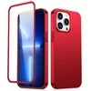 Joyroom 360 priekinis ir galinis dangtelis telefonui Apple iPhone 13 Pro Max + apsauginis ekrano stiklas raudonos spalvos (JR-BP928 red)