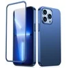 Joyroom 360 priekinis ir galinis dangtelis telefonui Apple iPhone 13 Pro + apsauginis ekrano stiklas mėlynos spalvos (JR-BP935 mėlynos spalvos)