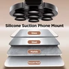 Joyroom JR-ZS393 magnetic phone holder su suction cups – juodos spalvos