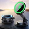 Joyroom JR-ZS408 magnetinis laikiklis su 15 W indukciniu įkrovikliu automobilio kabinai – juodas