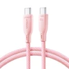 USB kabelis Joyroom (S-A34) "USB-C (Type-C) to USB-C (Type-C)" (60W 1m) rožinis
