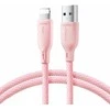 USB kabelis Joyroom (S-A34) lightning (3A) 1m rožinis