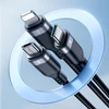 Joyroom Multi-Use Series S-A18 3in1 USB-A – Lightning / USB-C / micro USB kabelis 0.3m – juodos spalvos