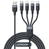 USB duomenų kabelis Joyroom S-1T4018A18 4in1 USB-C / Lightning / 3.5A /1.2m (juodas)